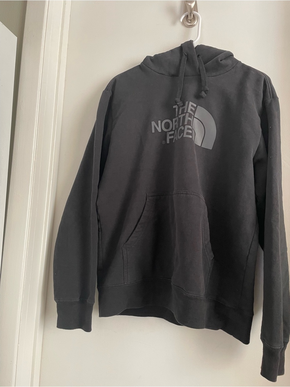 The North Face Men's Black Pullover Hoodie with Logo